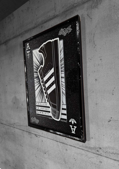 Art Jaz X TSAC Limited Edition Midnight Black Sneaker Wall Art