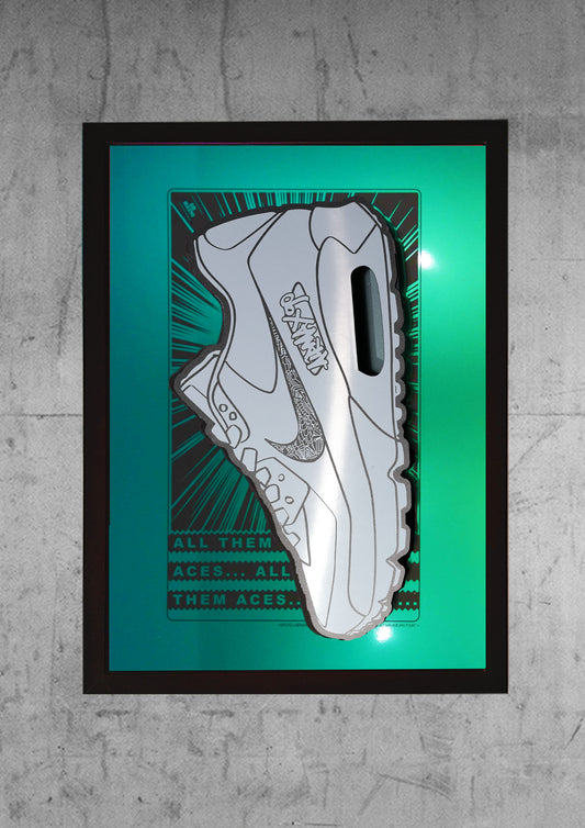 Art Jaz X TSAC Chrome Sneaker Print