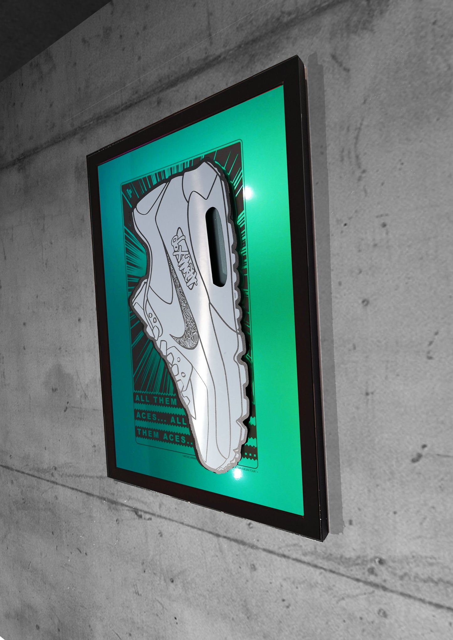 Art Jaz X TSAC Chrome Sneaker Print