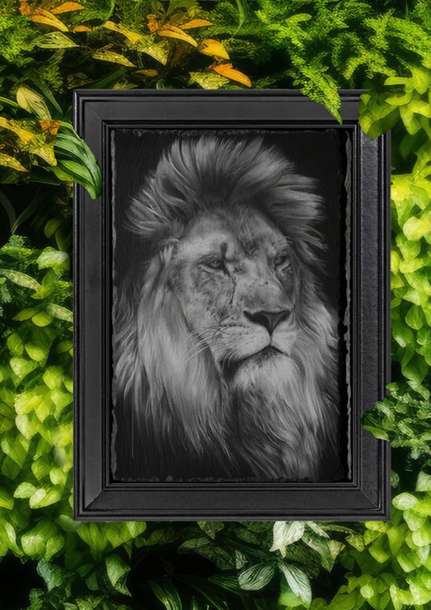 Emily Hinchcliffe Lion Slate Wall Art