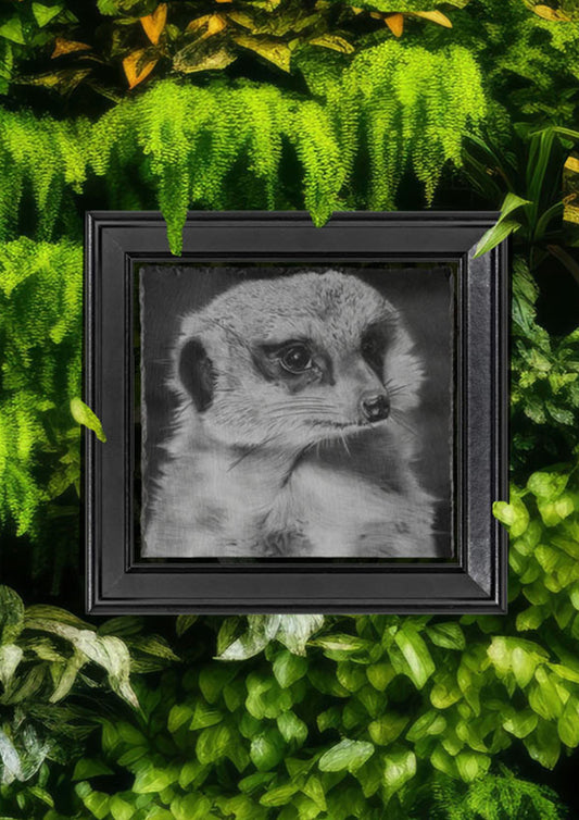 Emily Hinchcliffe Meerkat Slate Wall Art