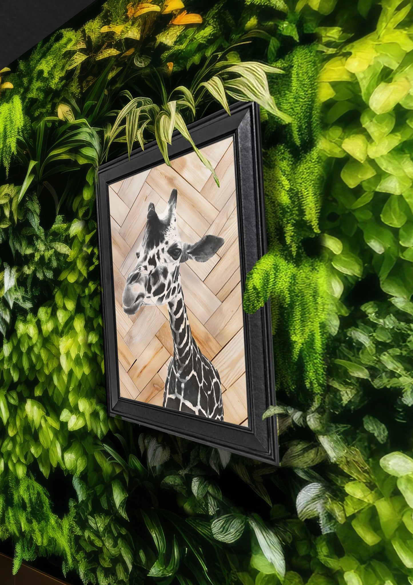 Emily Hinchcliffe Giraffe (version 2) Wooden Wall Art